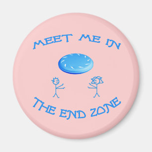 Íman Frisbee do end zone