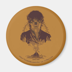 Íman FRODO™ MOUNT DOOM™ Inscrição Tengwar Gráfica