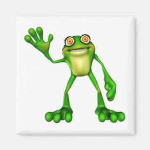 Íman Froggie, o Sapo de acenar o desenho animado