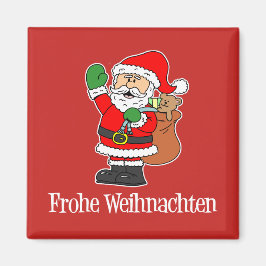 Íman Frohe Weihnachten Papais noeis de Natal Alemães