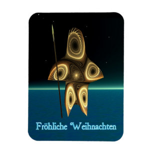 Íman Frohliche Weihnachten - Fractal Inuit Hunter