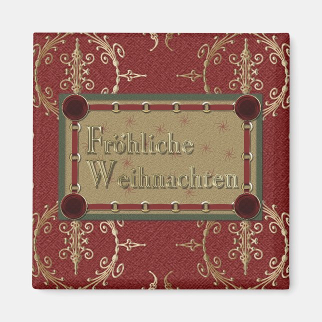 Íman Frohliche Weihnachten Magnet (Frente)