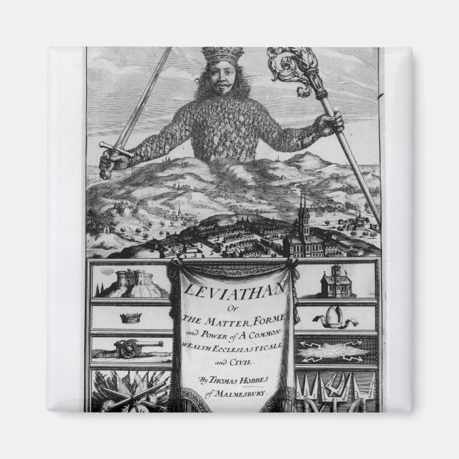 Íman Frontispece por Thomas Hobbes de Malmesbury (Frente)