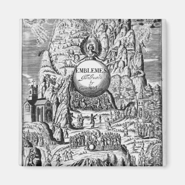 Íman Frontispício aos "Emblemas" de George Wither, 1635 (Frente)
