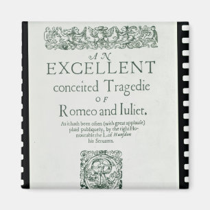 Íman Frontispício 'de Romeo e de Juliet
