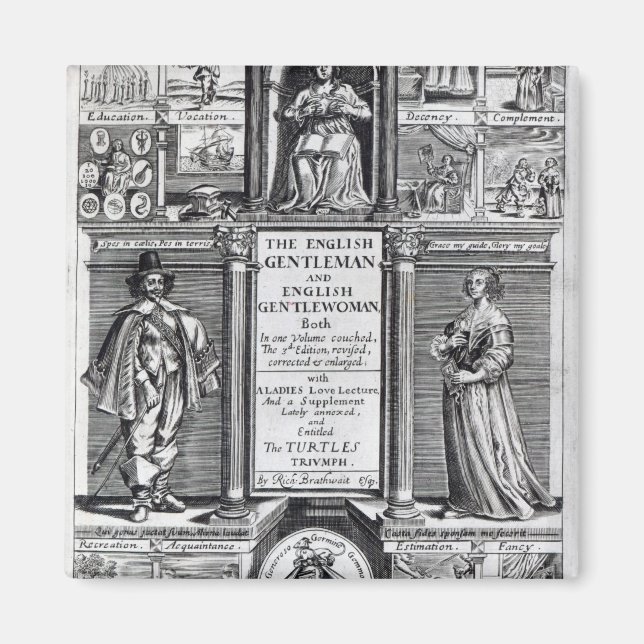 Íman Frontispício para o "Cavalheiro Inglês" (Frente)