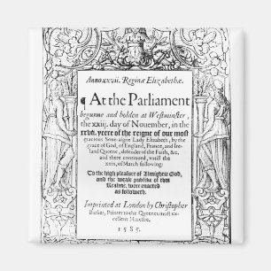 Íman Frontispiece a uma conta do parlamento