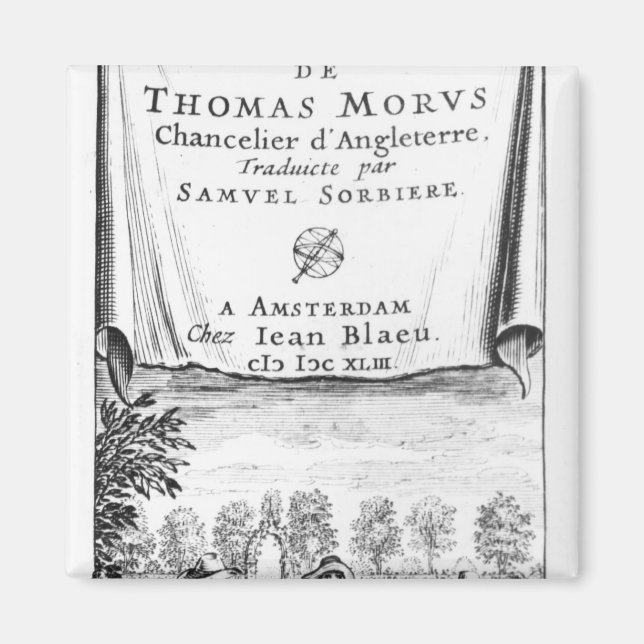 Íman Frontispiece, "A Utopia de Thomas More" (Frente)