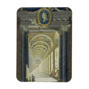 Íman Frontispiece com um retrato do medalhão de Raphae