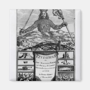 Íman Frontispiece por Thomas Hobbes de Malmesbury