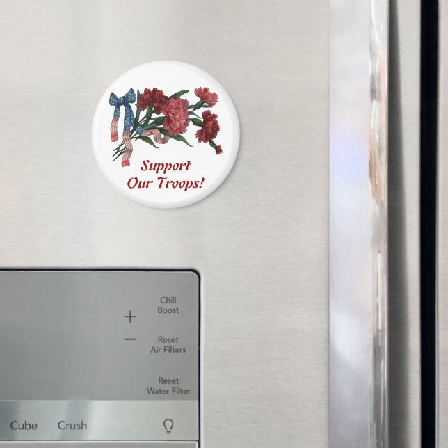 Íman Frotas Patrióticas e Flores Vintage (In Situ (Fridge))