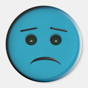 Íman Frowny Face2 - Azul