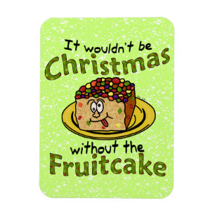 Íman Fruitcake engraçado dos desenhos animados do Nata