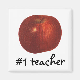 Íman Fruta da comida do vintage, vermelho orgânico -