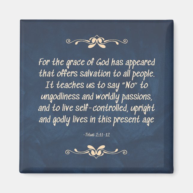 Íman Fruta da Espírito - Autocontrolo (Frente)