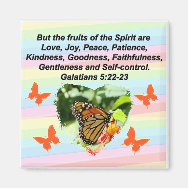 ÍMAN FRUTA DE BORBOLHA DO ESPÍRITO (Frente)