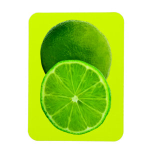 Íman Fruta de Citros, Fatia Verde Brilhante de Limão
