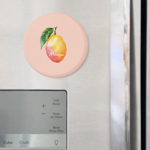Íman Fruta de Manga Amarela Rosa