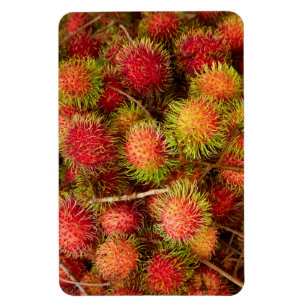 Íman Fruta de Rambutã no Mercado de Can Duoc