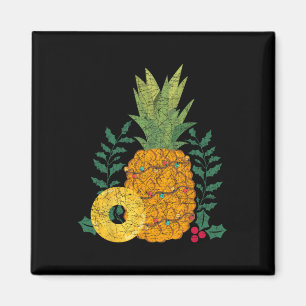 Íman Fruta de Verão Havaiano Abacaxi Natal Tropical