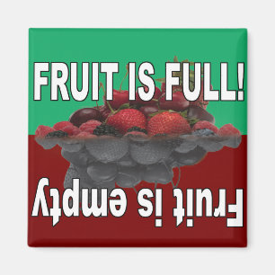 Íman Fruta é cheio e Fruta está vazia