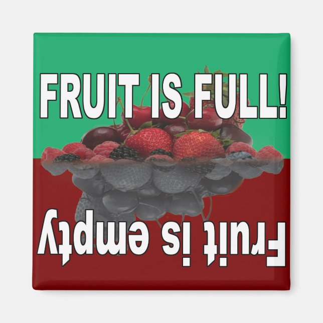 Íman Fruta é cheio e Fruta está vazia (Frente)