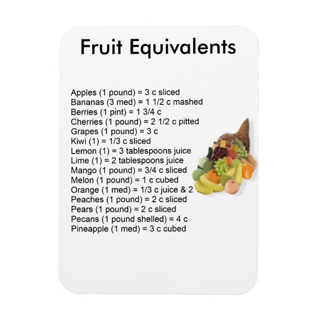 Íman Fruta Equivalente Magnet (Vertical)
