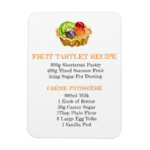 FRUTA TARTLET RECIPE IMÃ DE GELADEIRA FLEXÍVEL