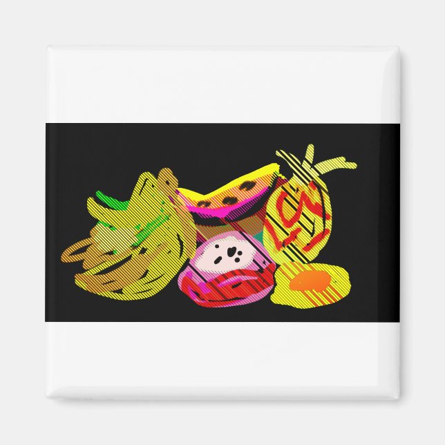 Íman Frutas alegria de verão (Frente)