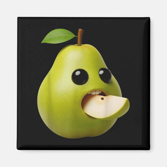 Íman Frutas de Nicho Pérola Engraçada Meme Surreal Rota (Frente)