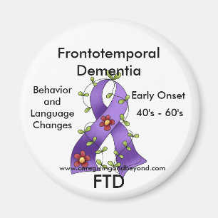 Íman FTD, ímã roxo da fita da demência Frontotempora