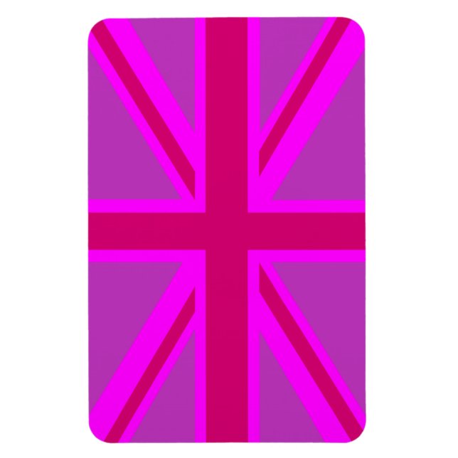 Íman Fuchsia Union Jack (Vertical)