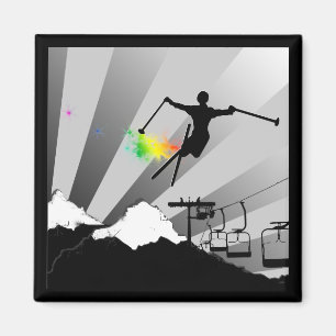 Íman fuga do pó do esqui