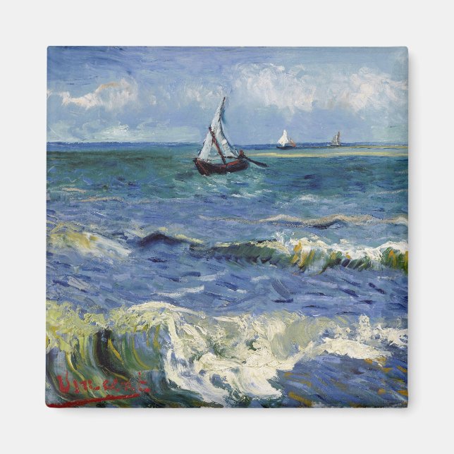 Íman Fuga em Saintes Maries - Vincent Van Gogh (Frente)