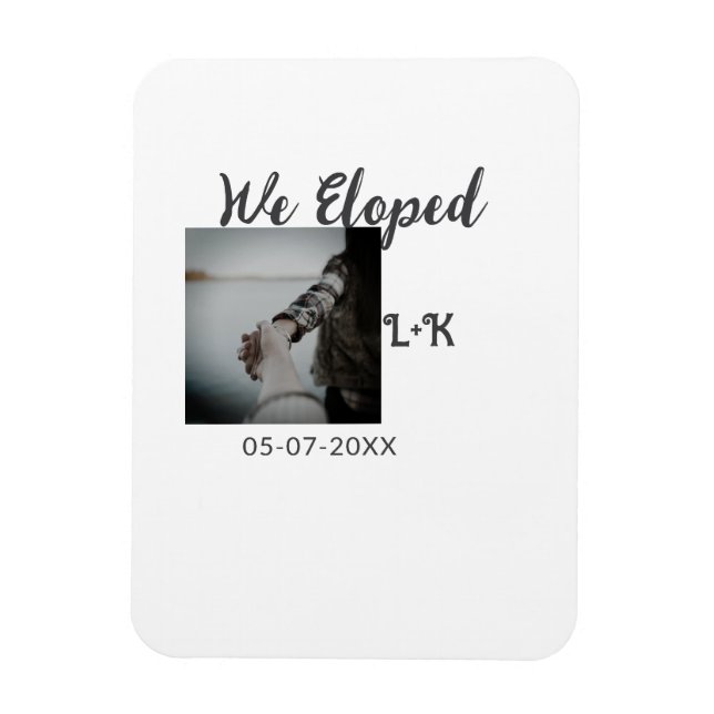 Íman Fugimos recém-casados adicionar foto nome data let (Vertical)