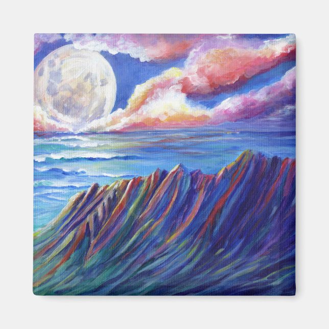 Íman Full Moon Over Kauai Kalalau Valley (Frente)