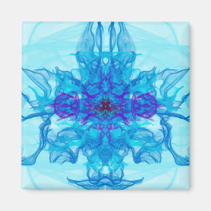 Íman FUMAÇA AZUL - Arte Fractal -