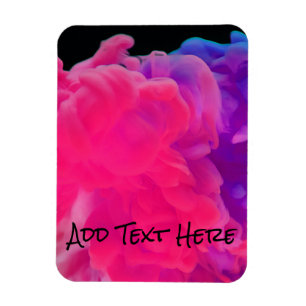 Íman Fumaça digital rosa e roxa