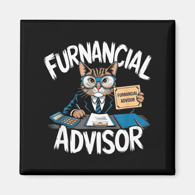 Íman Fun Financial Planner Gift Funny Retirement Adviso (Frente)