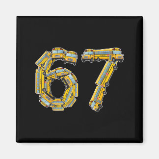 Íman Fun School Bus 67 Teacher Appreciation 67 Meme Bus
