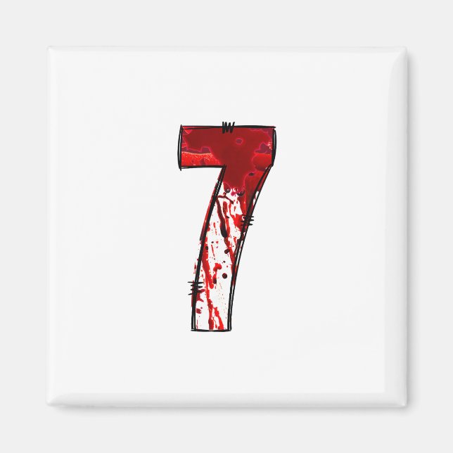 Íman Fun Six Seven 6 7 Meme Design Couples Halloween Ho (Frente)