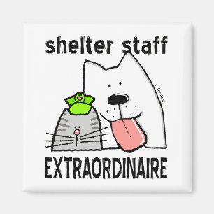 Íman Funcionarios do abrigo animal Extraordinaire