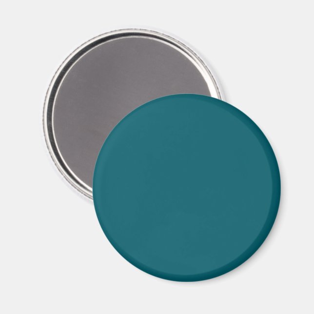 Íman Fundo azul-teal sólido, transmitindo calma (Front/Back)