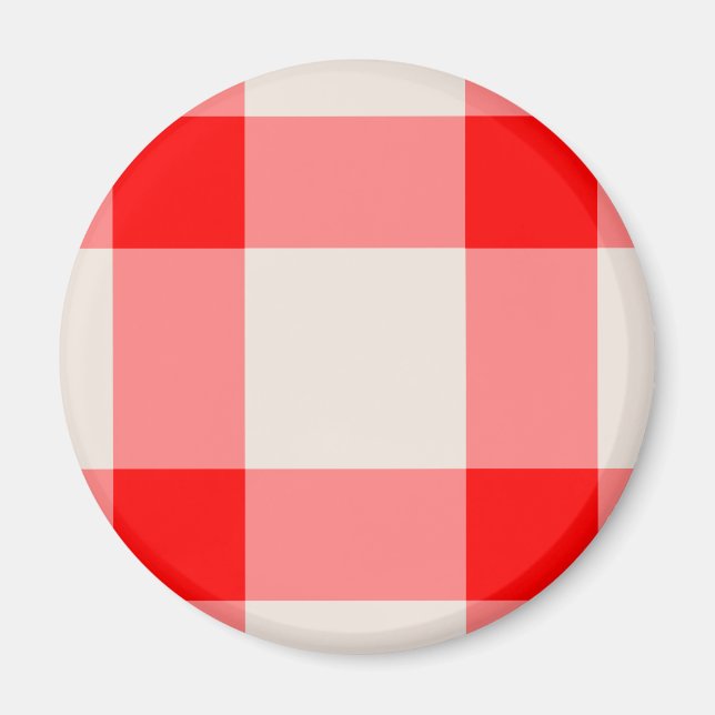Íman Fundo Branco e Vermelho (Frente)