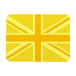 Íman Fundo britânico amarelo amarelo da bandeira de