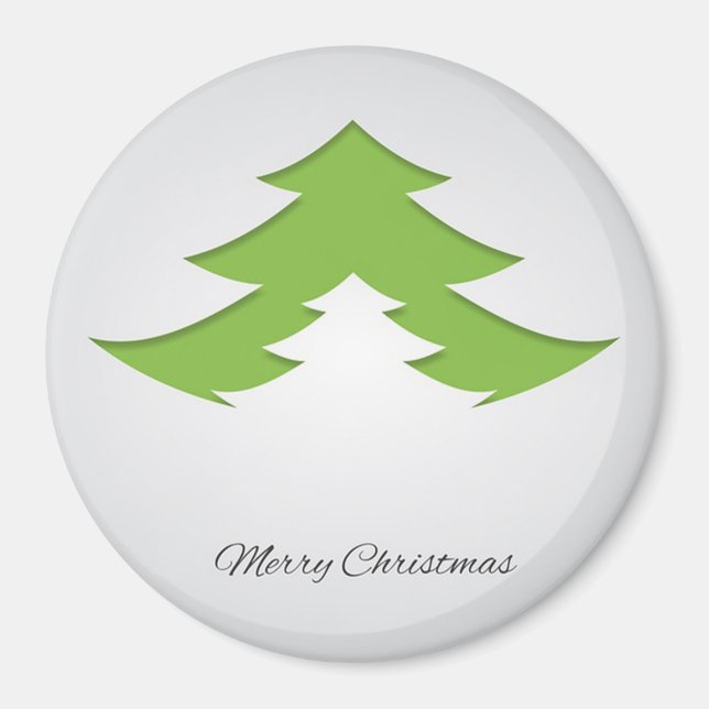 Íman Fundo das cinzas com árvore de Natal (Frente)