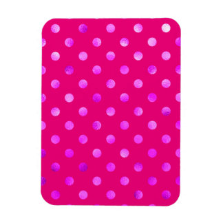 Íman Fundo de Bolinhas de Folha Metálica Roxa