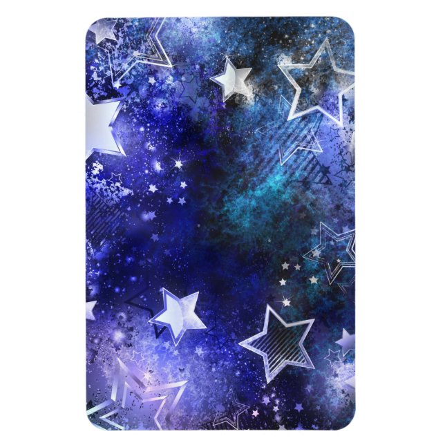 Íman Fundo de Espaço com Estrelas (Vertical)