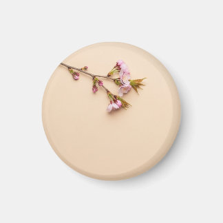 Íman Fundo de Flor de Cerejeira e Margarida