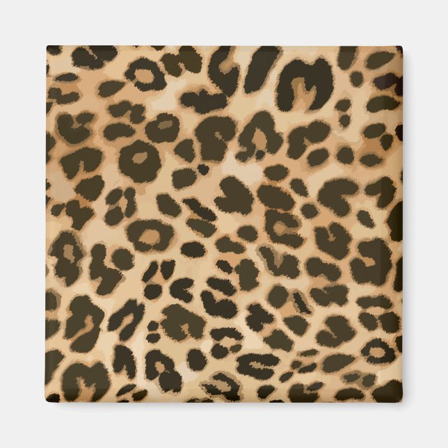 Íman Fundo de Impressão do Leopardo (Frente)